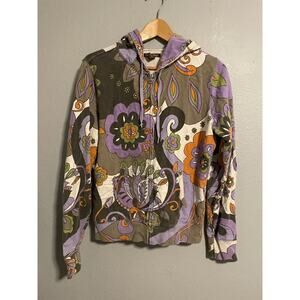 Lucky Brand Multicolor Floral Hoodie